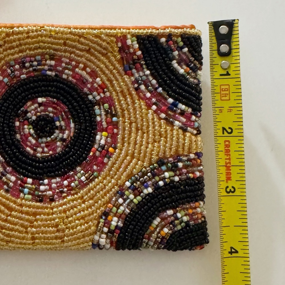 Beaded Small Card/Coin Pouch - Picture 10 of 10